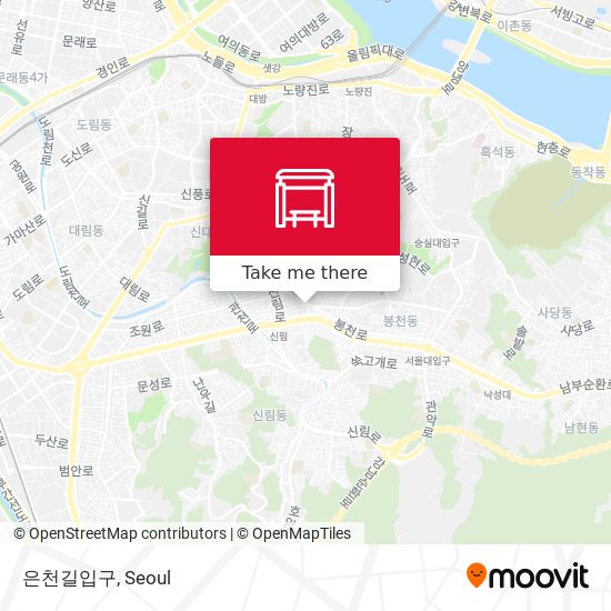 은천길입구 map