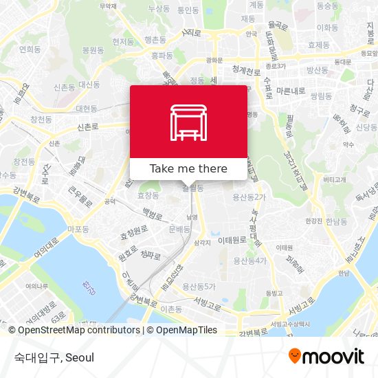 숙대입구 map