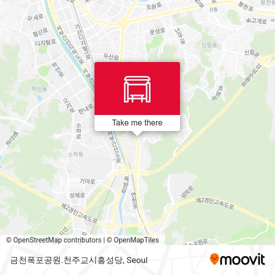 금천폭포공원.천주교시흥성당 map