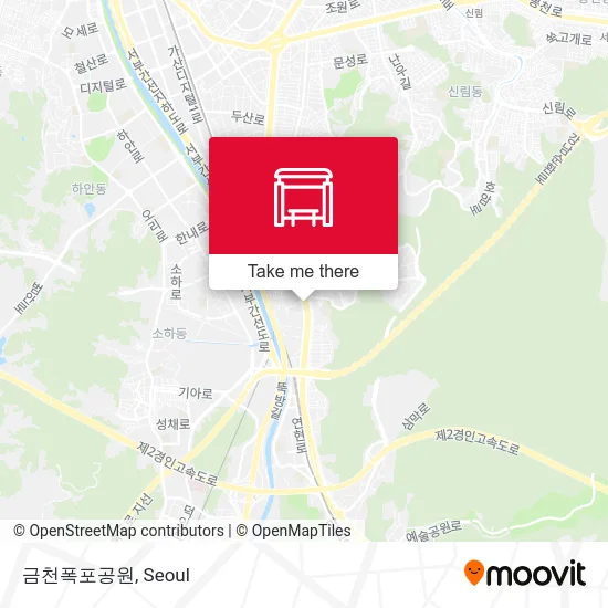 금천폭포공원 map