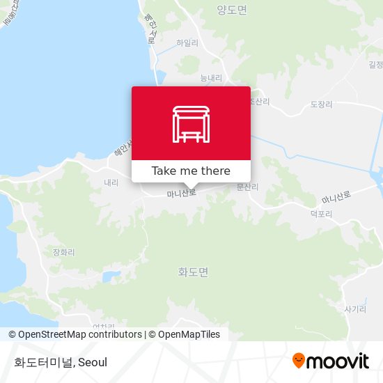 화도터미널 map