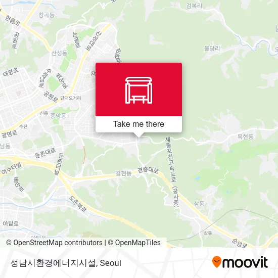 성남시환경에너지시설 map
