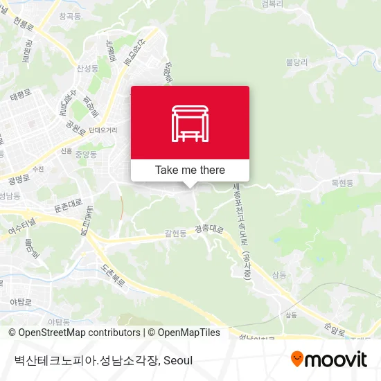 벽산테크노피아.성남소각장 map