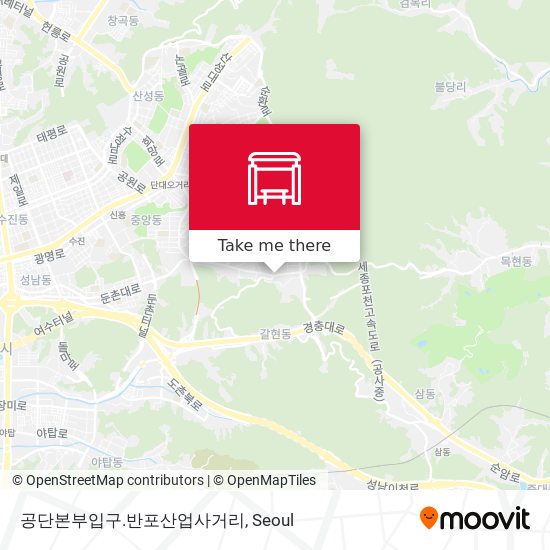 공단본부입구.반포산업사거리 map