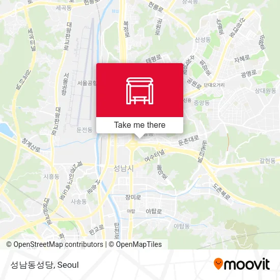 성남동성당 map