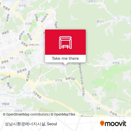 성남시환경에너지시설 map