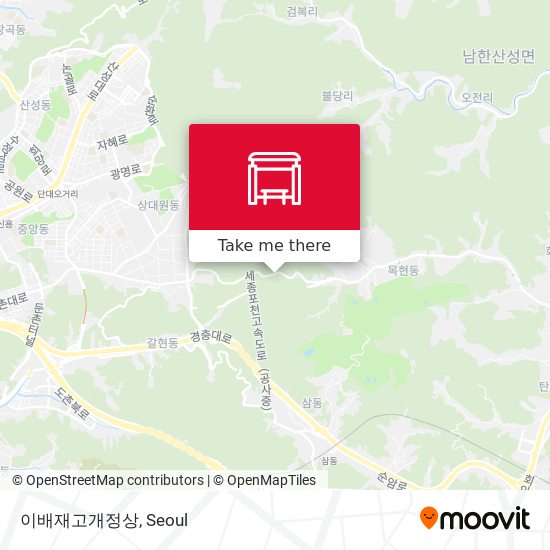 이배재고개정상 map