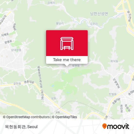 목현동회관 map