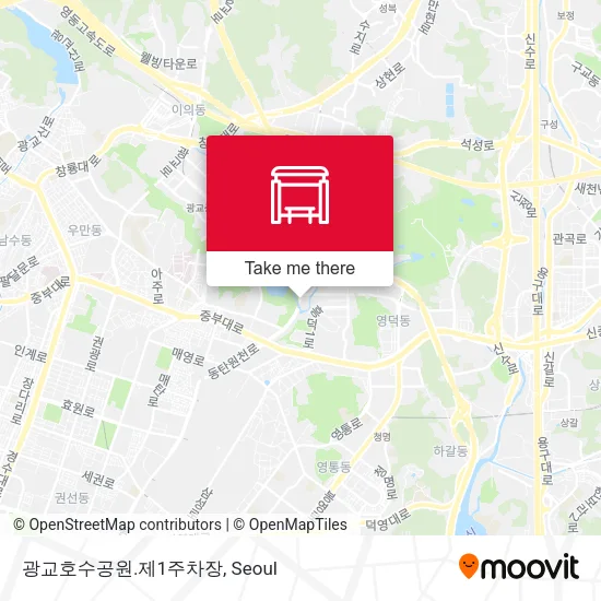 광교호수공원.제1주차장 map
