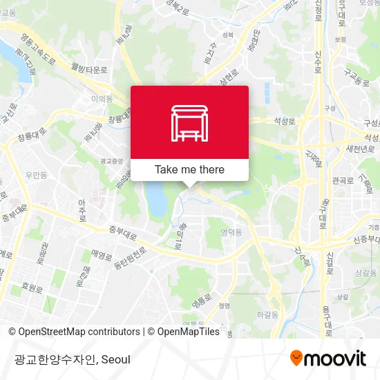 광교한양수자인 map