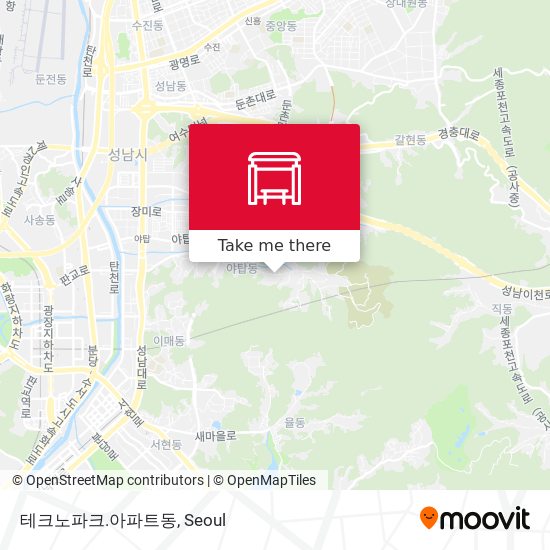 테크노파크.아파트동 map