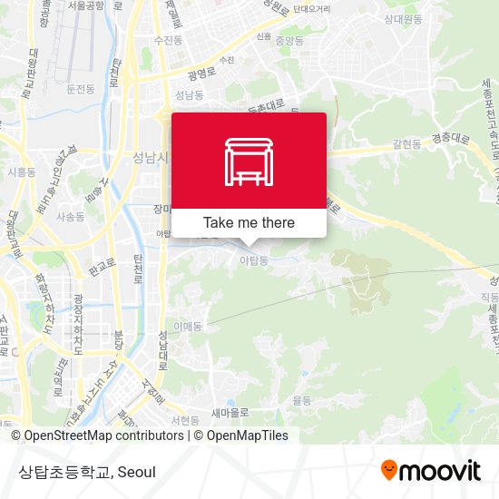상탑초등학교 map