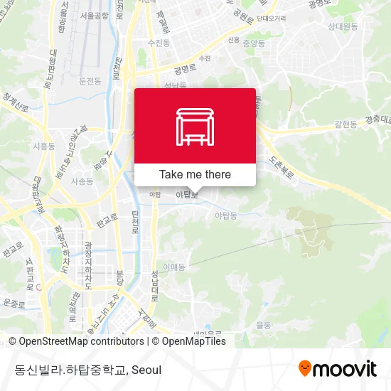 동신빌라.하탑중학교 map