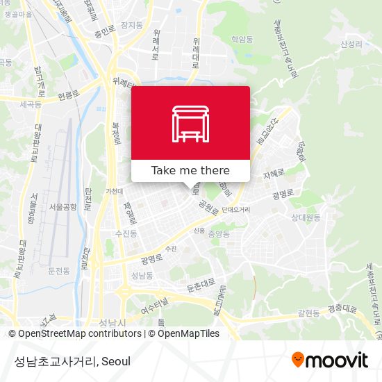 성남초교사거리 map