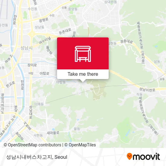 성남시내버스차고지 map
