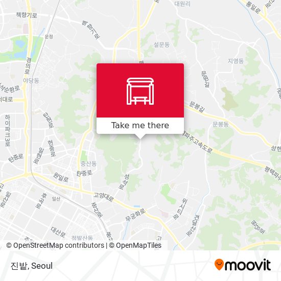 진밭 map