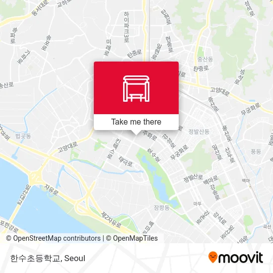 한수초등학교 map