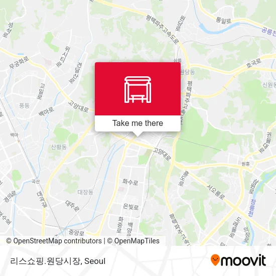 리스쇼핑.원당시장 map