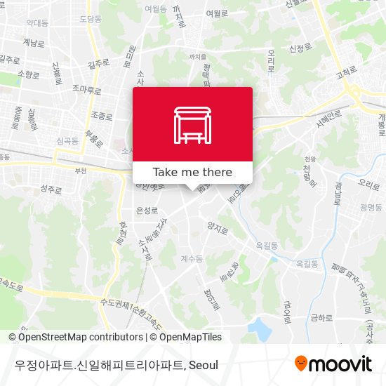 우정아파트.신일해피트리아파트 map