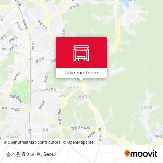 솔거원효아파트 map