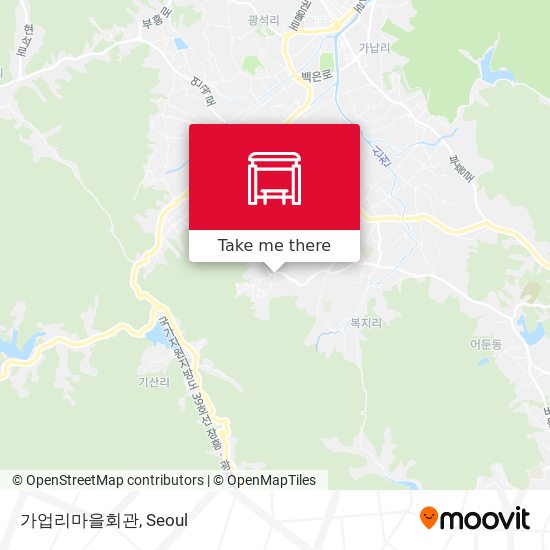 가업리마을회관 map