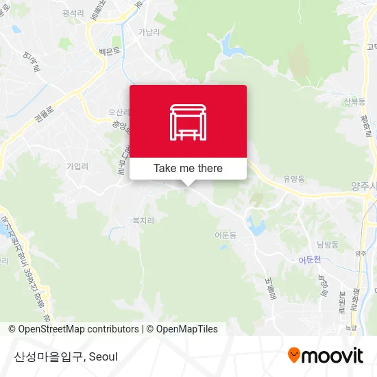 산성마을입구 map