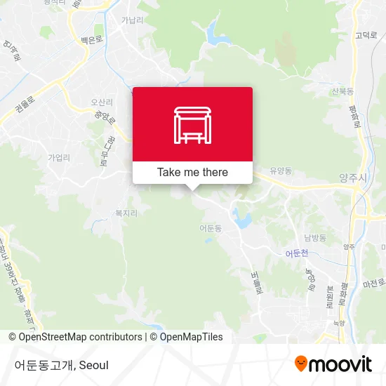 어둔동고개 map