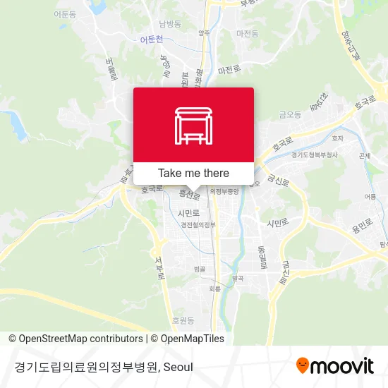 경기도립의료원의정부병원 map