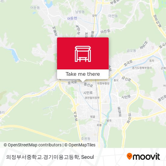 의정부서중학교.경기미용고등학 map