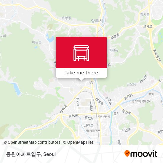 동원아파트입구 map