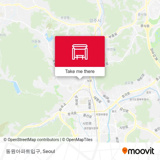 동원아파트입구 map