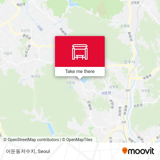 어둔동저수지 map