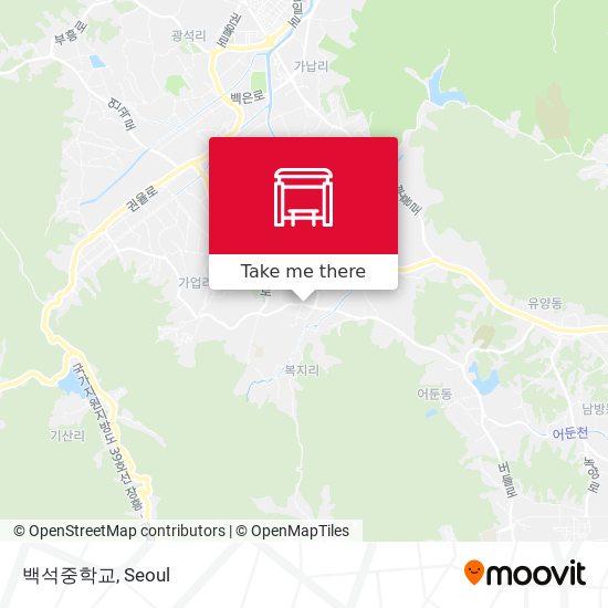 백석중학교 map