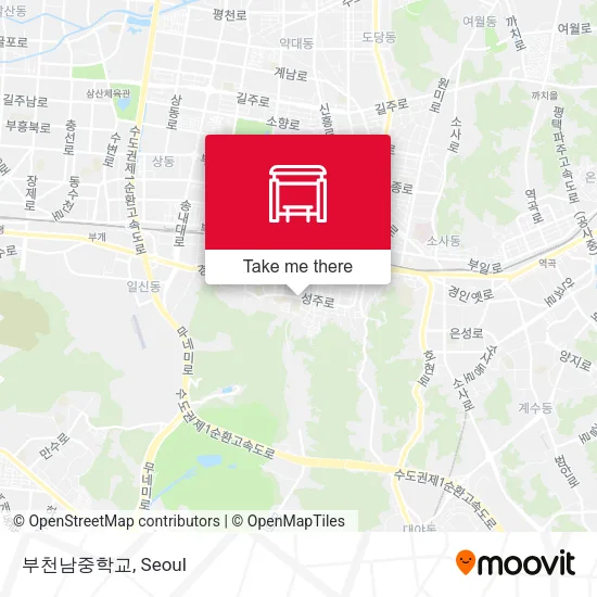 부천남중학교 map