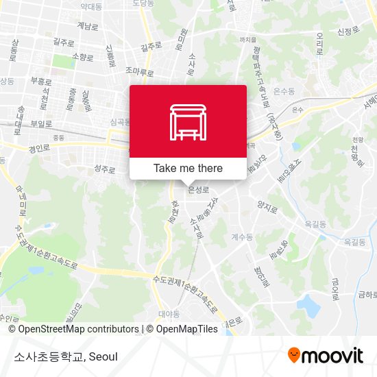 소사초등학교 map