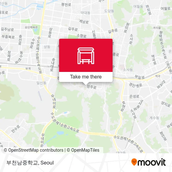 부천남중학교 map