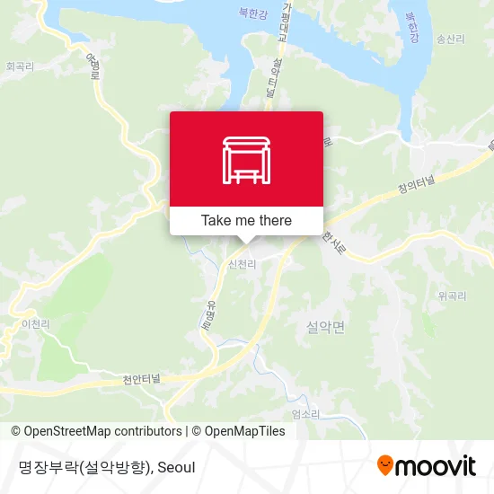 명장부락(설악방향) map
