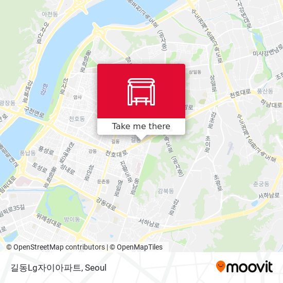 길동Lg자이아파트 map