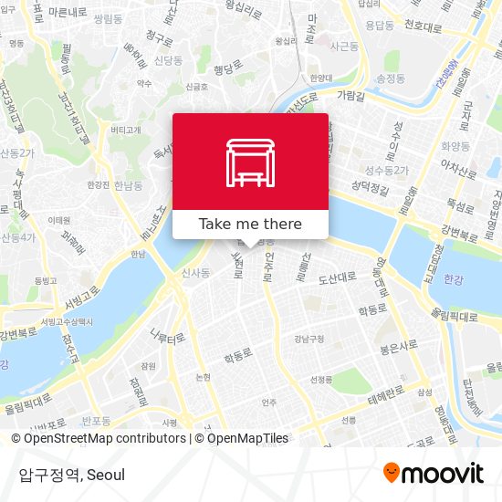 압구정역 map