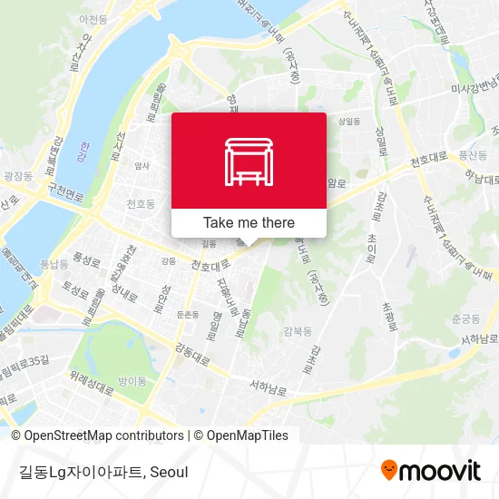 길동Lg자이아파트 map