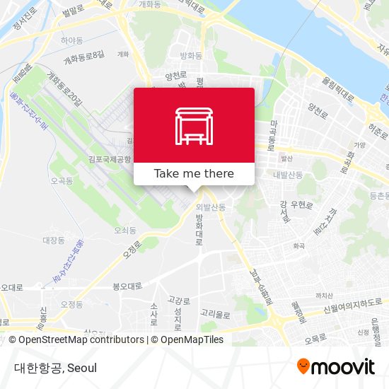 대한항공 map
