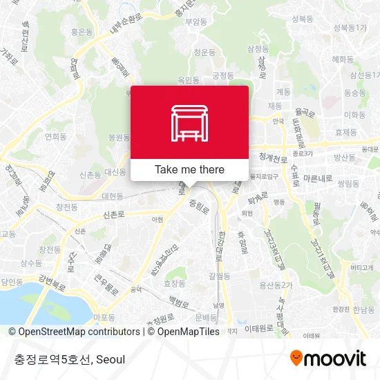 충정로역5호선 map