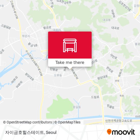 자이금호힐스테이트 map