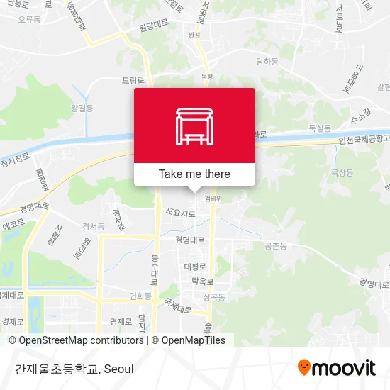 간재울초등학교 map