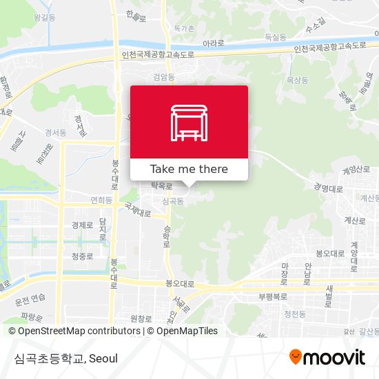 심곡초등학교 map