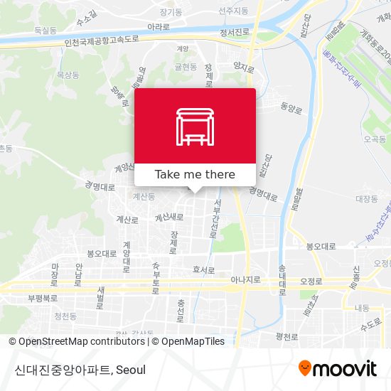 신대진중앙아파트 map