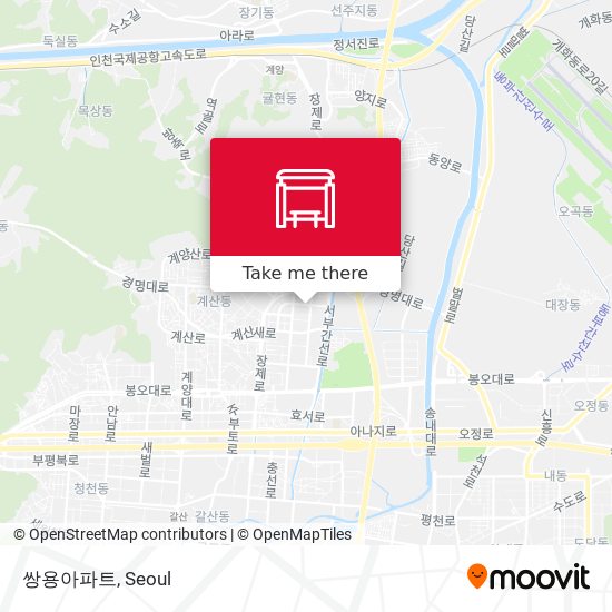 쌍용아파트 map