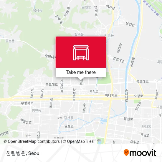 한림병원 map