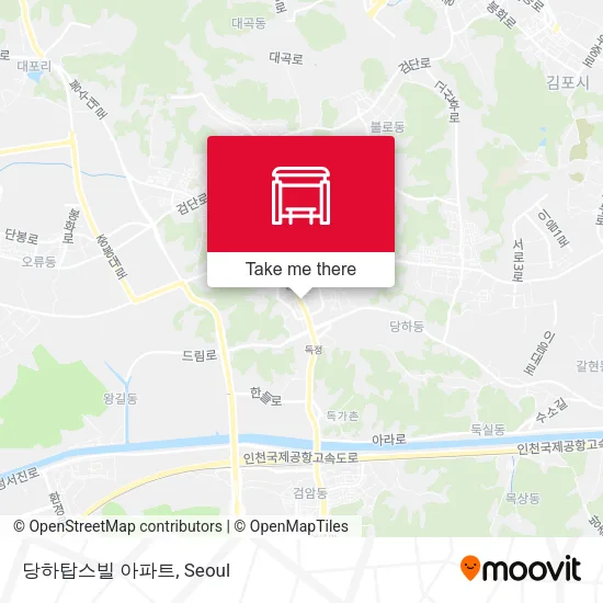 당하탑스빌 아파트 map