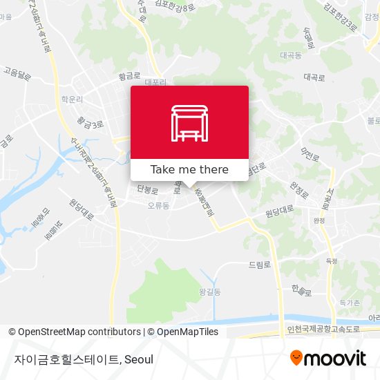 자이금호힐스테이트 map